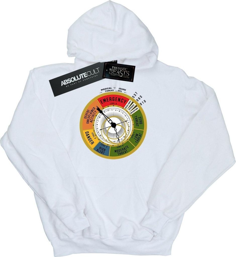 Fantastic Beasts - "Threat Level" Kapuzenpullover für Jungen BI6342 (128) (Weiß)