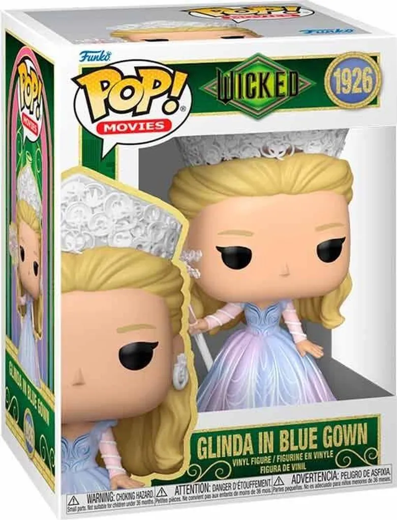 Figurine Glinda Wicked 30cm : Poupée de collection en robe de bal