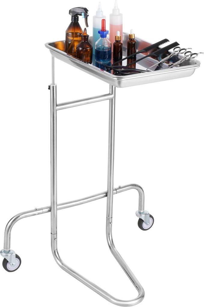 Laborwagen Labor-Servierwagen Einzelablage Rollbar Laborklinik Edelstahl