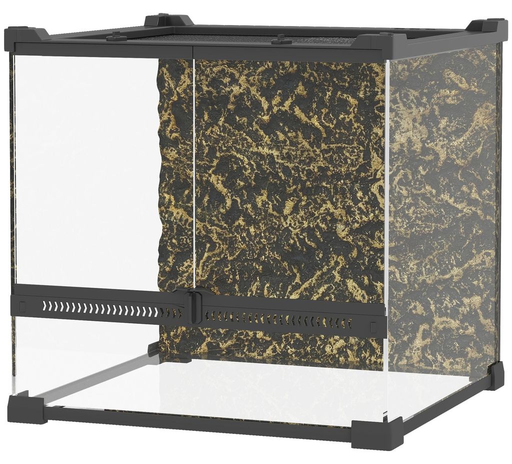 PawHut Terrarium voor reptielen, glazen terrarium 24 liter, Productafbeelding 