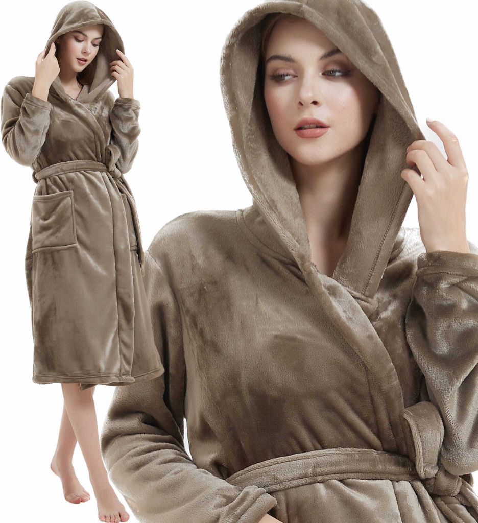 Uni Damen Bademantel Herren Paulo L/Xl Braun Produktbild 