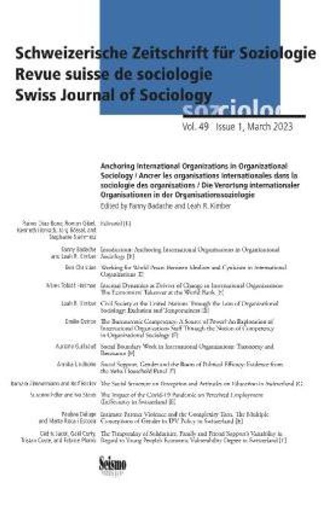 Schweizerische Zeitschrift für Soziologie