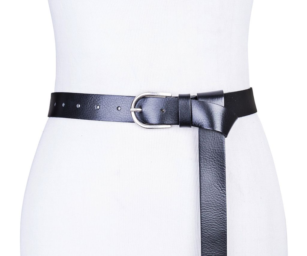 30 mm Ledergürtel 0790 schwarz Größe 75