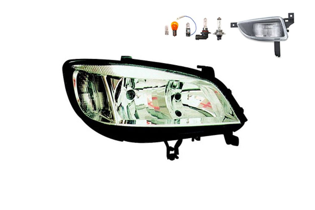 Johns, Scheinwerfer Halogen passend für Opel Zafira A 04/99-06/05 H7 HB3 R +Nebel+Leuc. 1216276 09118792 6710014 09117327