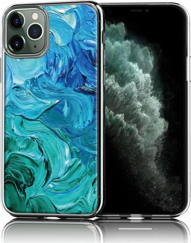 Motiv TPU Cover für Apple iPhone 11 Pro MaxHülle Silikon Case mit Muster Handy Schutzhülle