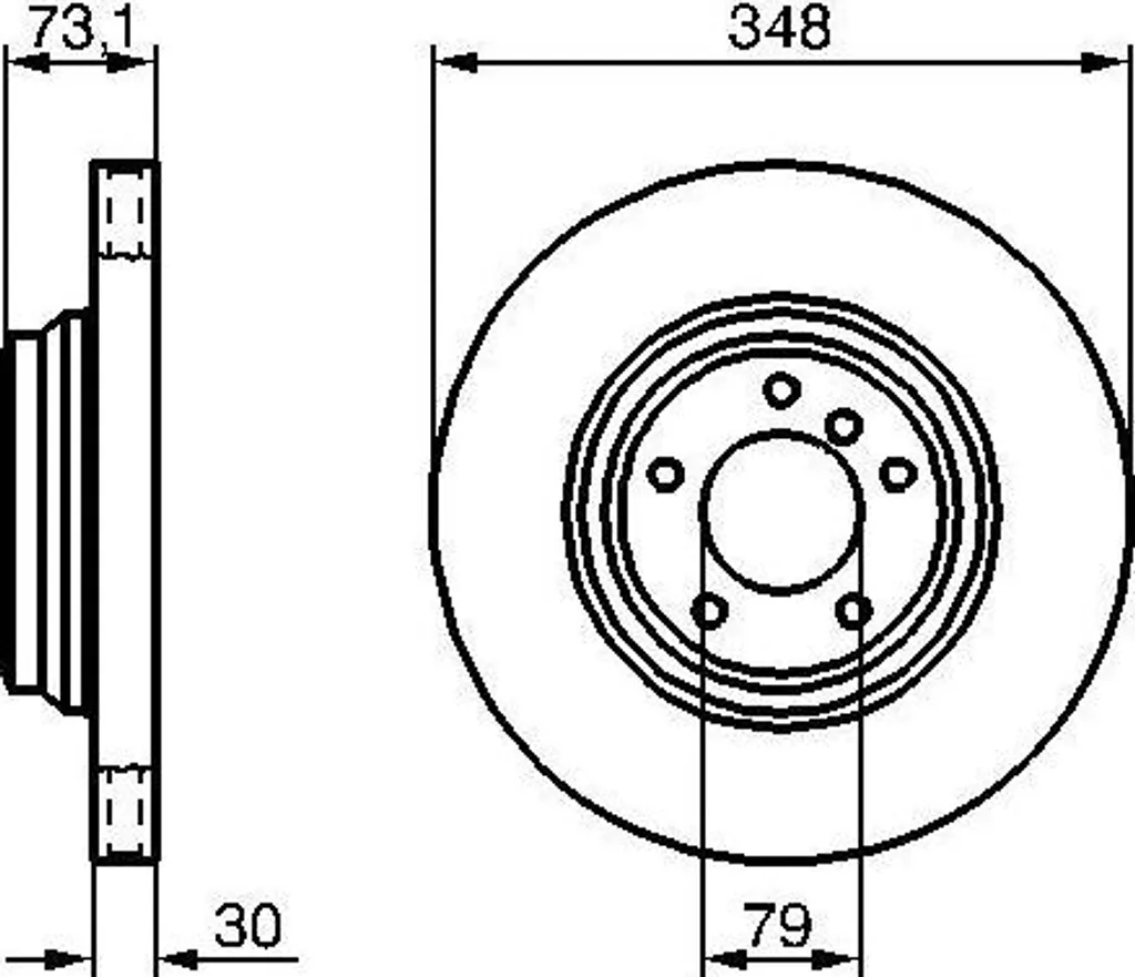 Disque de frein de rechange BOSCH pour BMW Série 3 E90 et X1 E84 312mm