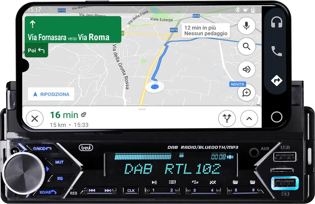Système Audio Nomade Scd 5753 Dab Trevi Idéal pour Maison et Jardin