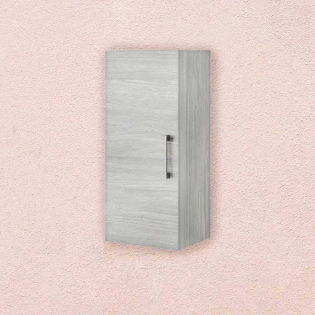Pensile Rimini Bagno 30x70 Quercia Grigio | Mobiletto Sospeso Reversibile