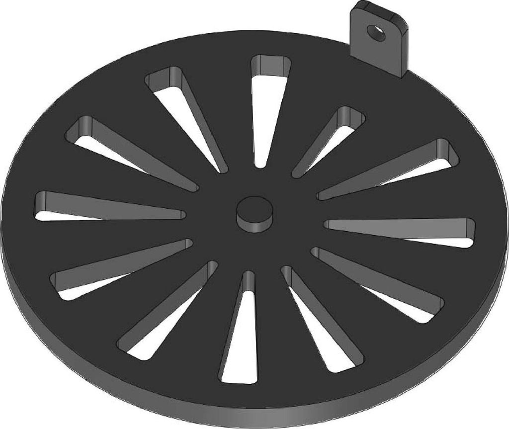 Kaminrost / Ascherost Ø 170x10mm passend für Hark ** Produktbild 