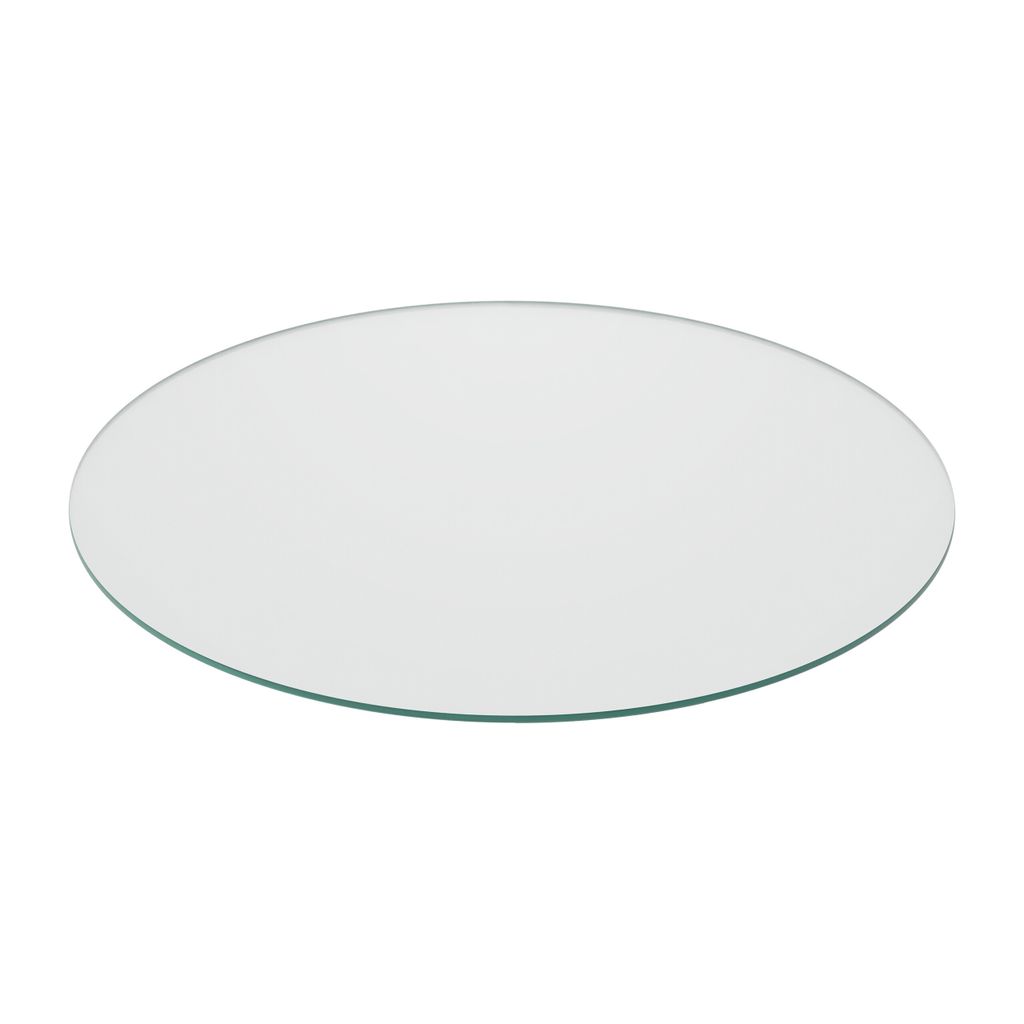 Plateau en verre Relaxdays, Ø 80 cm, épaisseur 8 mm, verre Image du produit 