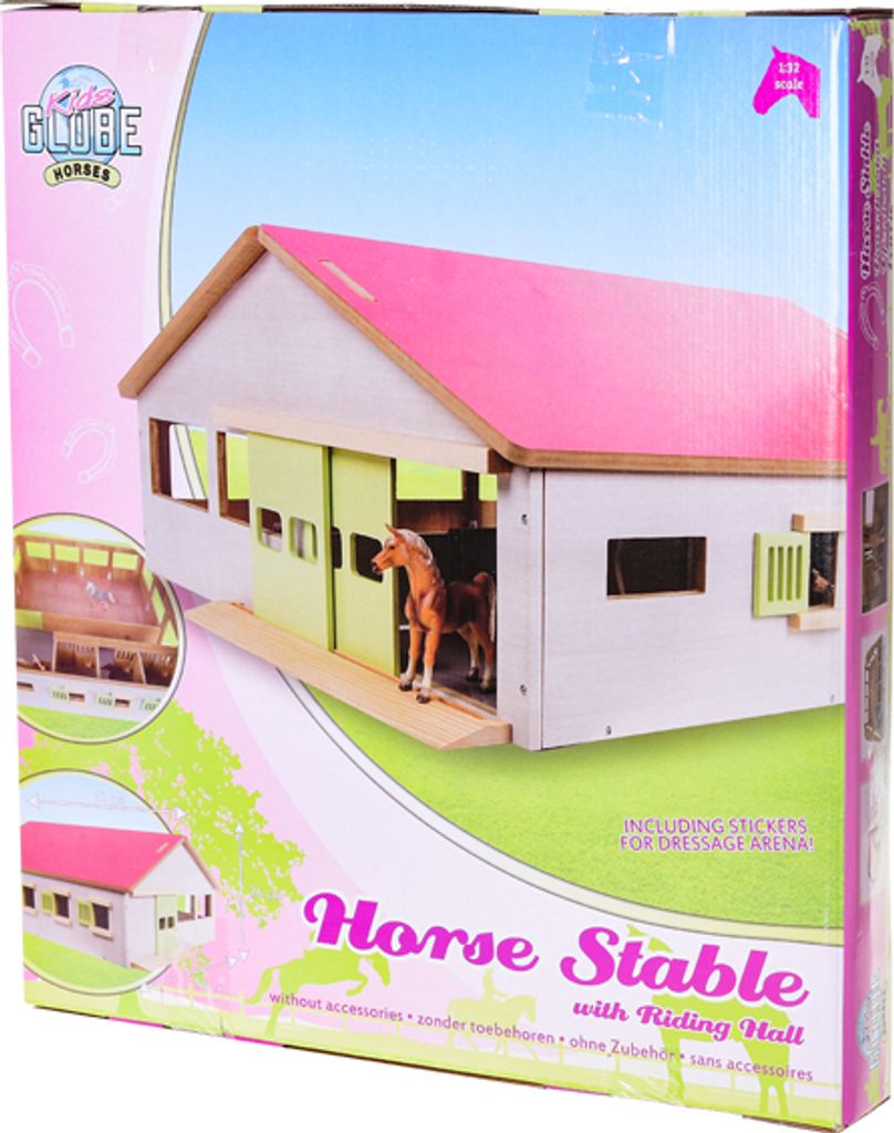 Kids Globe Spielzeug-Pferdestall mit 3 Boxen und Gasse 1:32 Produktbild 14