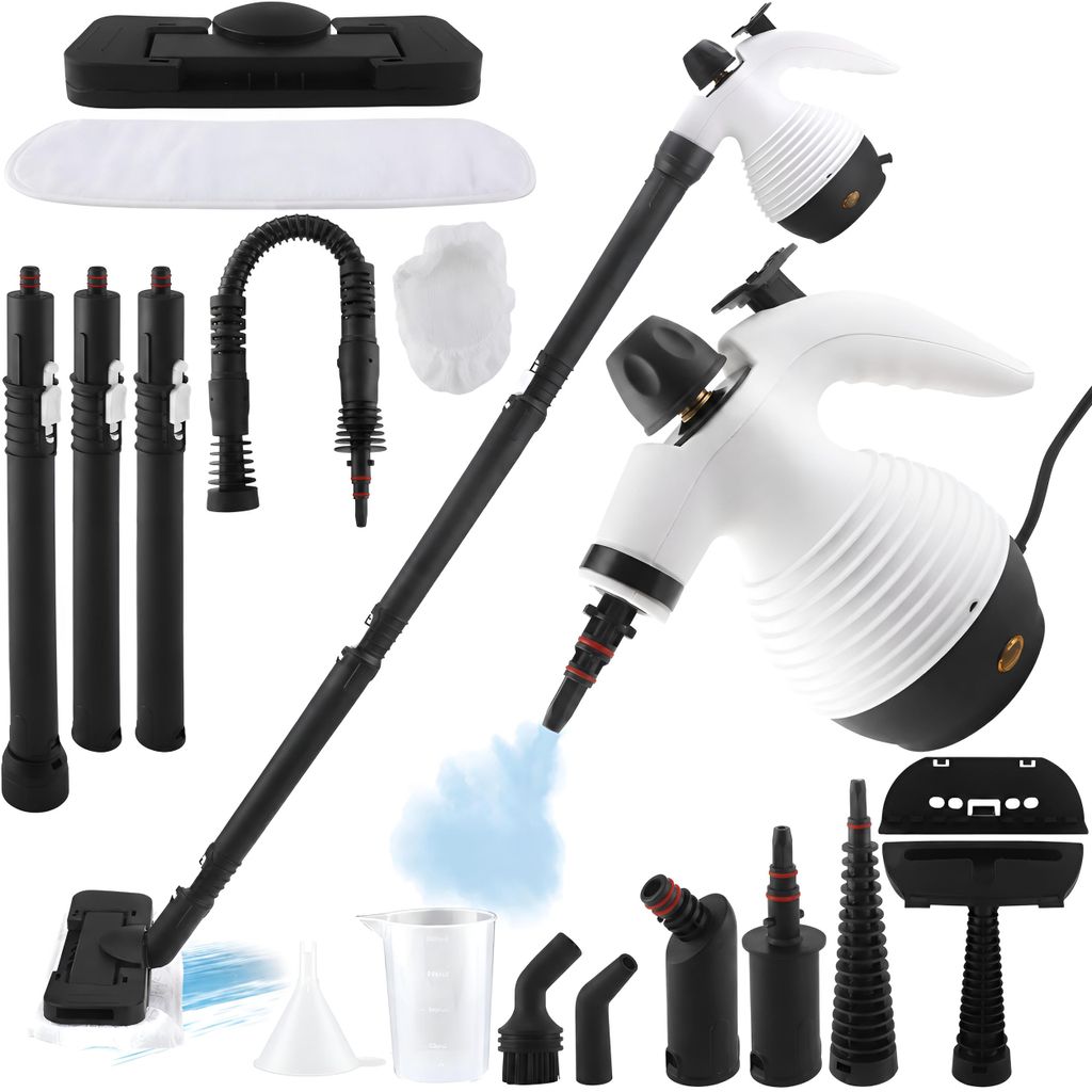 2 in 1 Handdampfreiniger, Dampfreiniger mit 16 Zubehör, Produktbild 