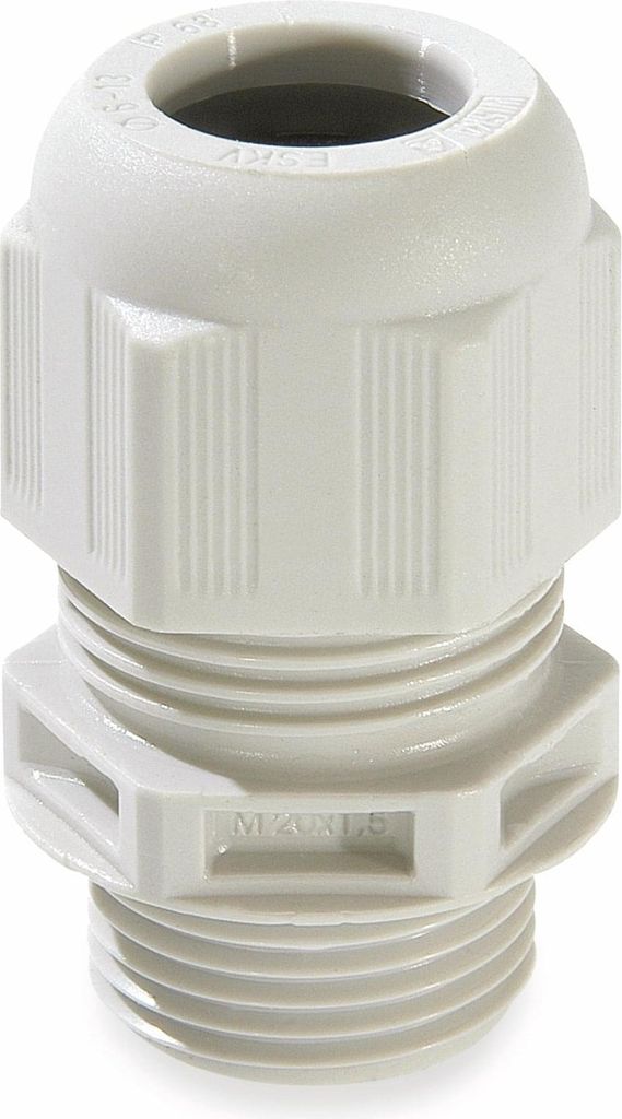 WISKA Kabelverschraubung, 10066411, ESKV 16, M 16x1,5, metrisch, Lichtgrau