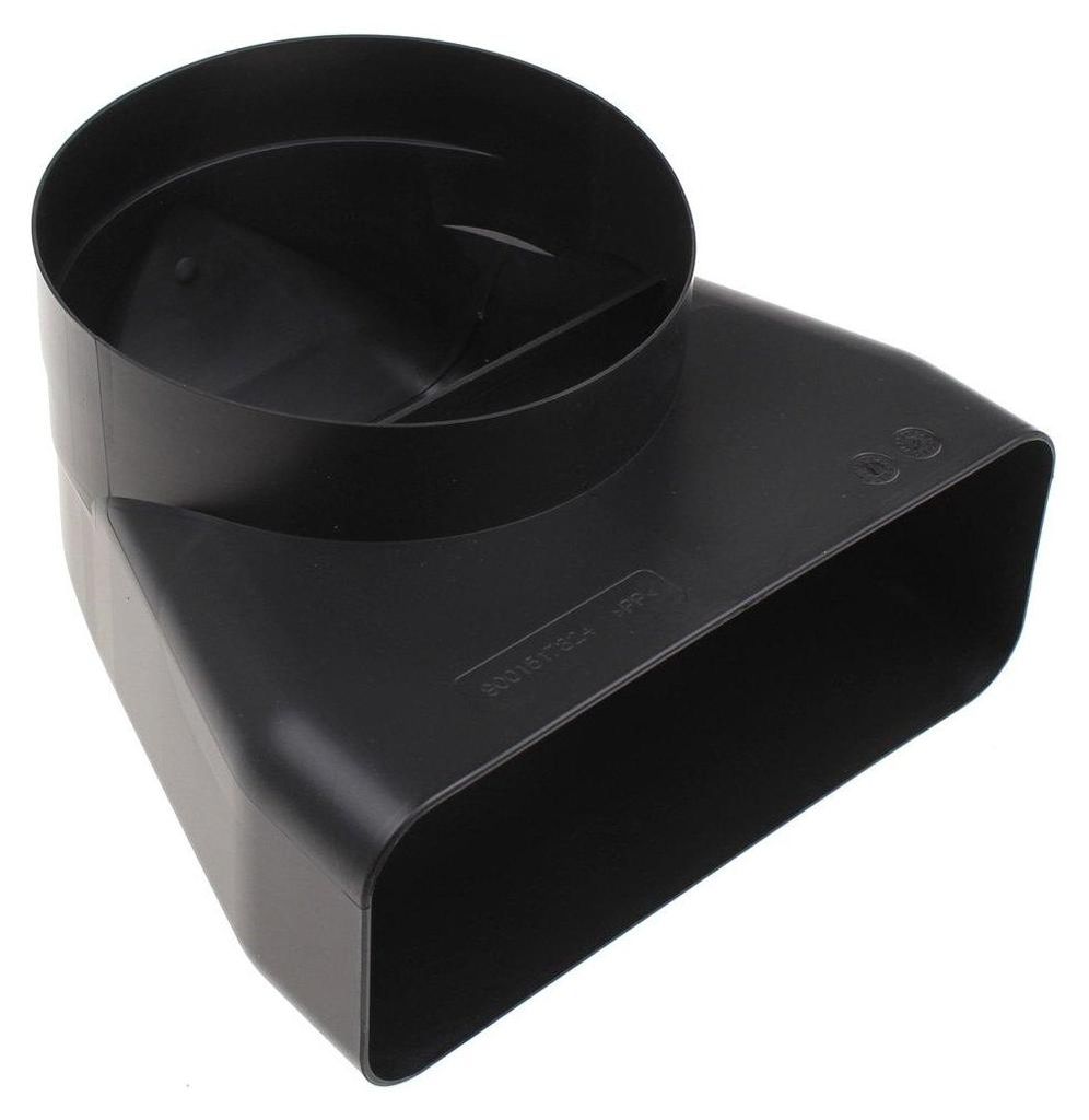 90° Adapterstück HEZ9VDSI1, Ø 150mm (schwarz, Produktbild 