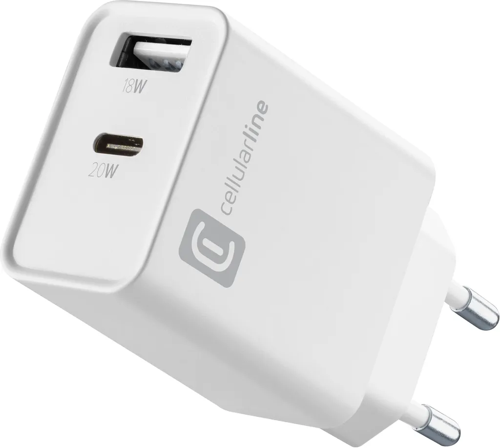 Chargeur secteur Multipower 20W blanc 60791 Dual Port USB-A et USB-C