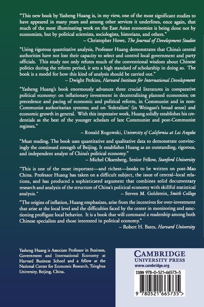 Inflation and Investment Controls in China