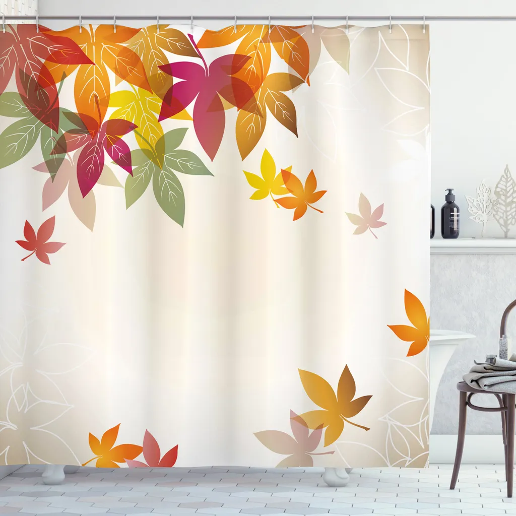 Tenda Doccia Artistica ABAKUHAUS 175x220 - Autunno in Bagno