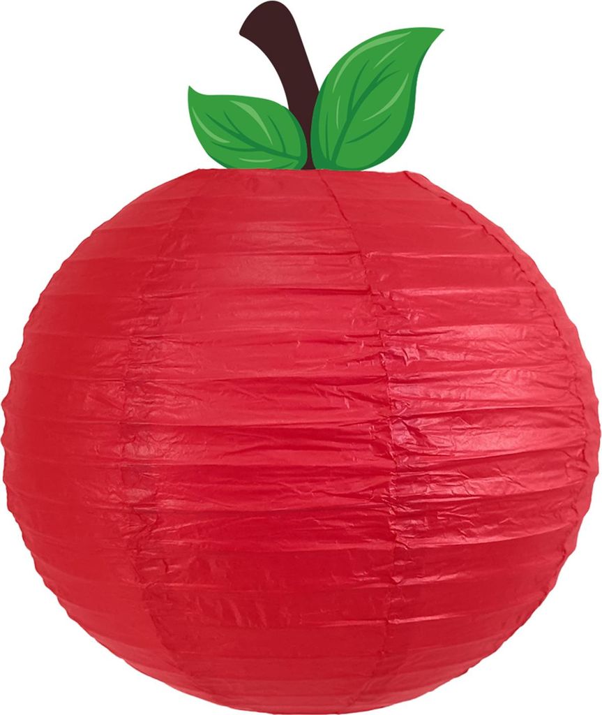Obstlaterne im chinesischen Stil, rote, fruchtförmige Hängelaterne aus Papier, Dekoration für den Schulanfang, Klassenzimmer, Zuhause, Party-Dek...