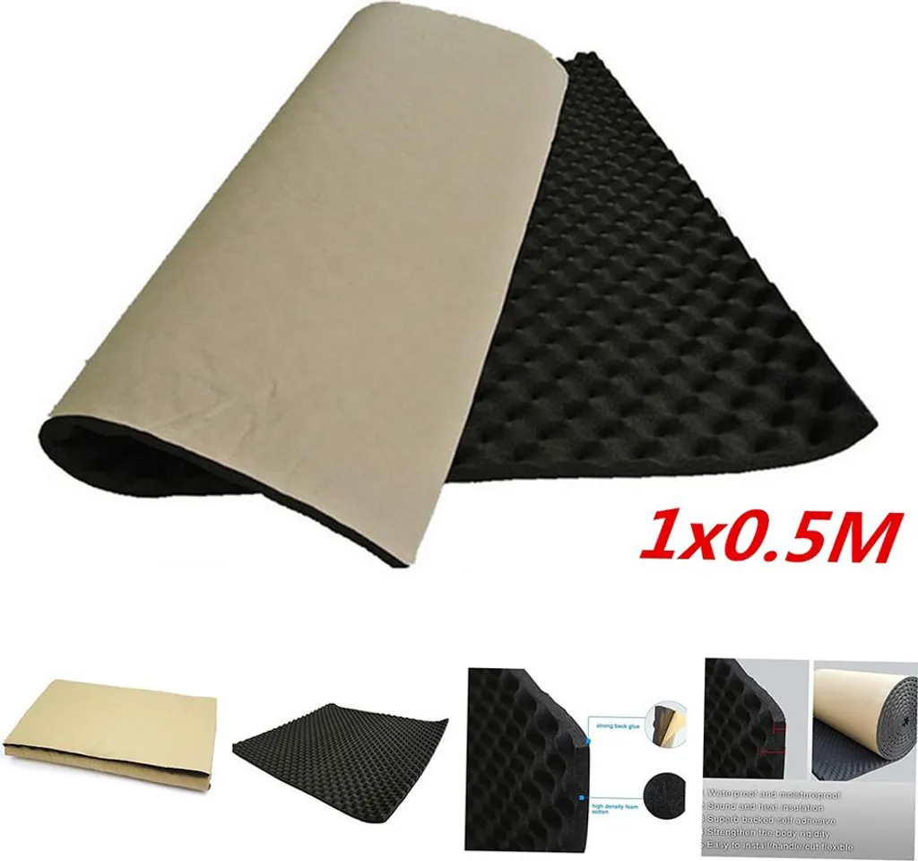 Isolant pour Caisson de Basses et Voiture - Mousse Acoustique de 20 mm - 2