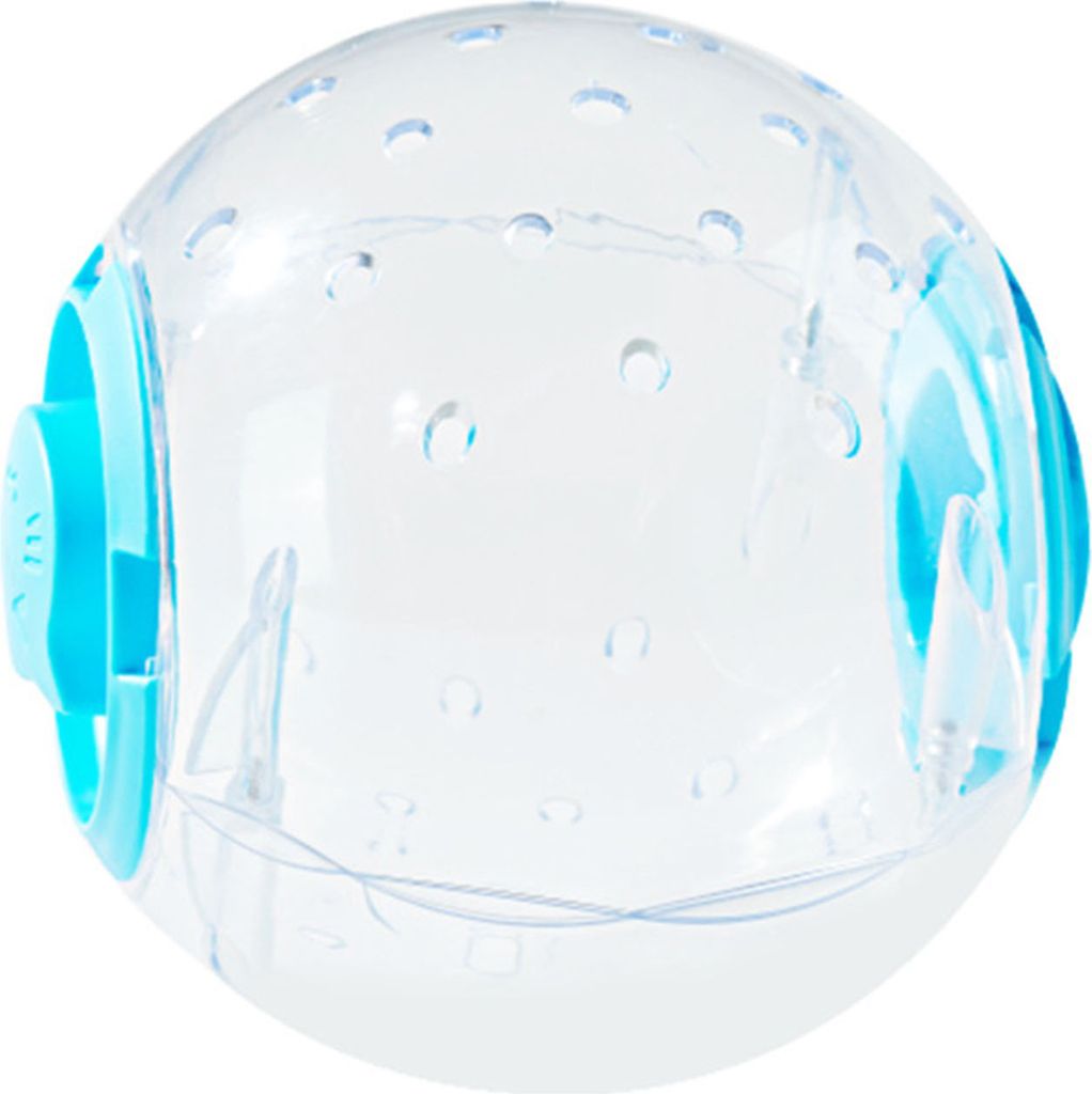 Transparenter Hamster-Laufball mit Schnallenverschluss, mehrere Löcher, atmungsaktiv, lindert Langeweile, Kristall-Laufball, Hamsterzubehör