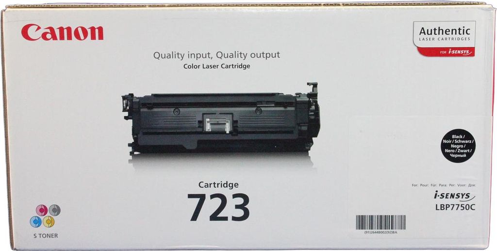 Canon 723 BK - Schwarz - original - Tonerpatrone Produktbild 