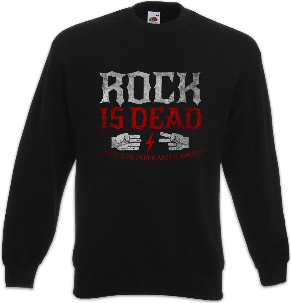 Urban Backwoods Rock is Dead Long Live II, Sweatshirt, Farbe: Schwarz, Größe: M