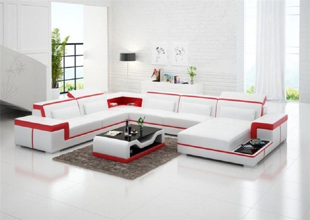 Wohnlandschaft Ecksofa Couch Polster