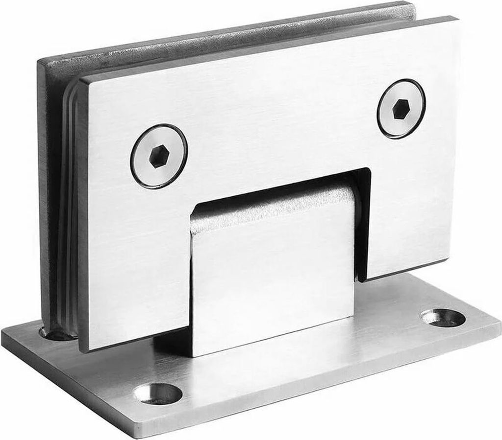 Scharniere für Glasduschtüren an Glashalterungen, 180 Grad öffnen und schließen, Clips aus Edelstahl 304, passend für 6–12 mm dicke Glasvitr...