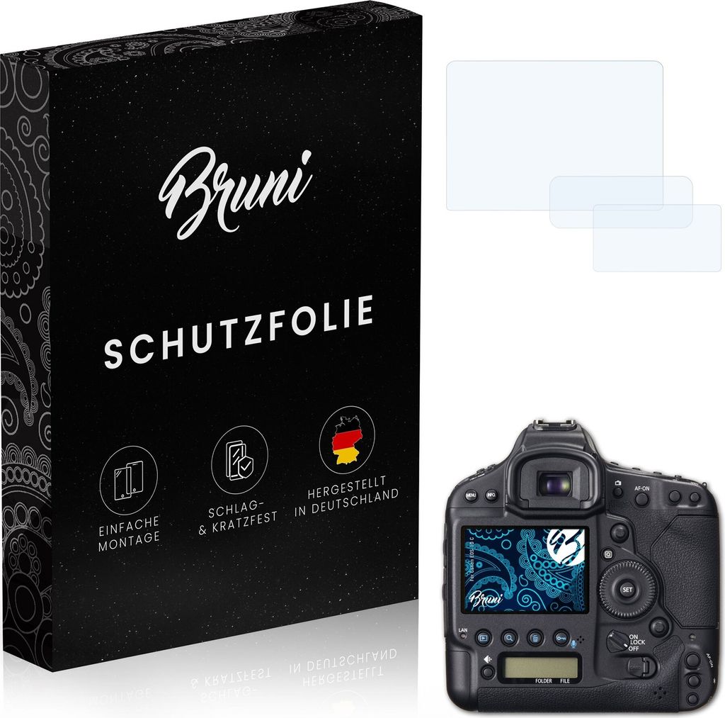 atFoliX 4054274695826, Transparent, Canon, EOS 1D C, Klare Bildschirmschutzfolie, Kratzresistent, Glänzend