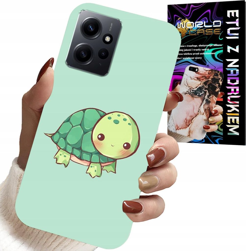 Hülle Für Xiaomi Note 12 4G - Niedliche Schildkröten-Designs Für Kinder + Glas