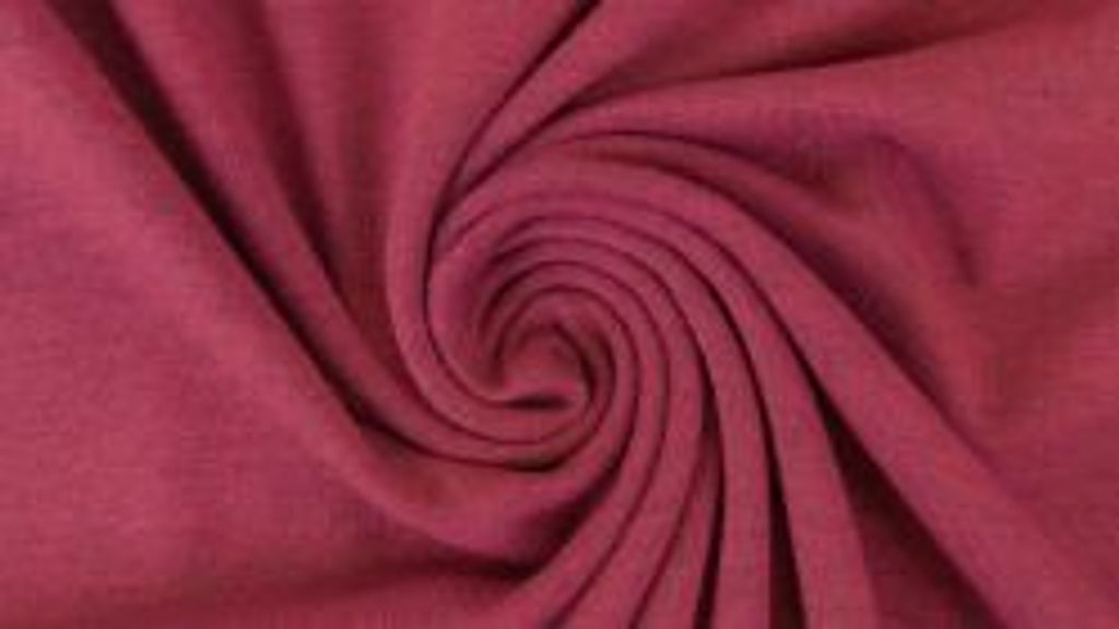 Jersey Yara Rot Melange 220 g/m², ca. 0,5 m lang, ca. 1,5 m breit, Stoffe Meterware, Baumwolljersey