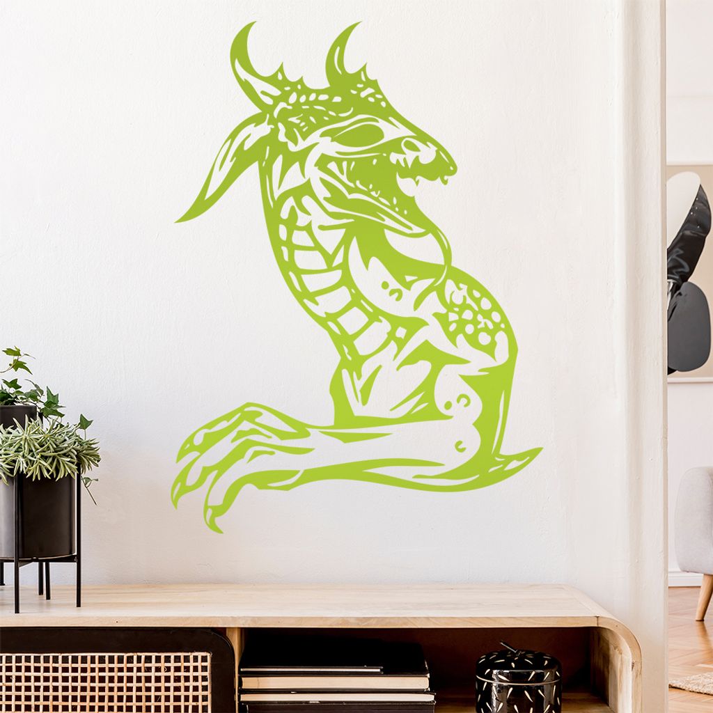 Drachen Klaue Wandtattoo in 6 Größen - Wandaufkleber Wall Sticker - Dekoration, Küche, Wohnzimmer, Schlafzimmer, Badezimmer