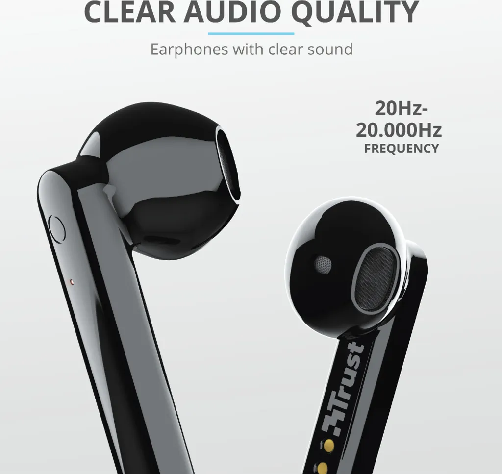Trust Primo TWS Bluetooth: Le Migliori Cuffie Economiche Nere - 6