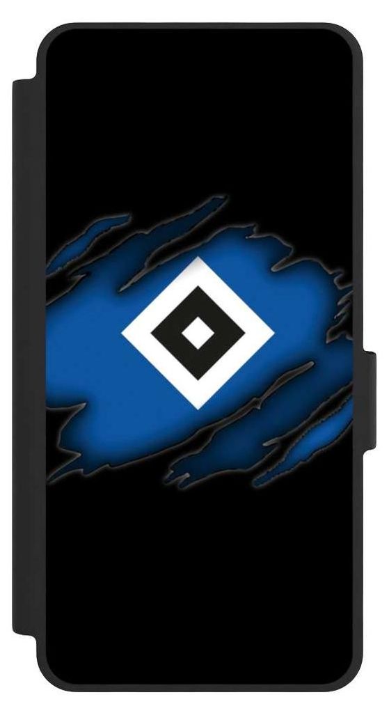 NIVOCASE Klapphülle für Samsung Galaxy S26 Handyhülle aus Kunst Leder NIVOflip schwarz HSV Hamburger SV Offizielles Lizenzprodukt
