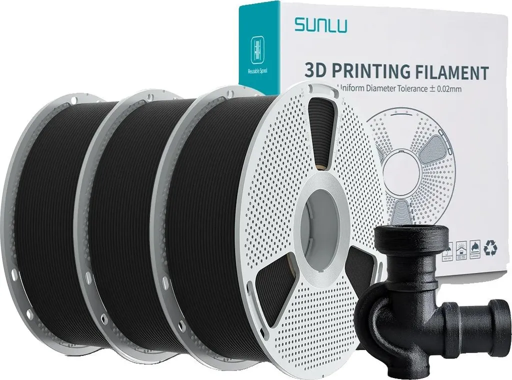 Filament Nylon Carbone PA6 CF BK 3KG pour Impression 3D d'Ingénierie