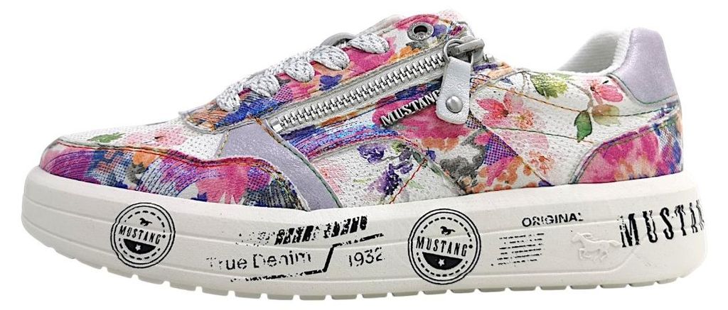 Mustang  Damenschuhe Schnürschuhe Sportive Weiß Freizeit Productafbeelding 