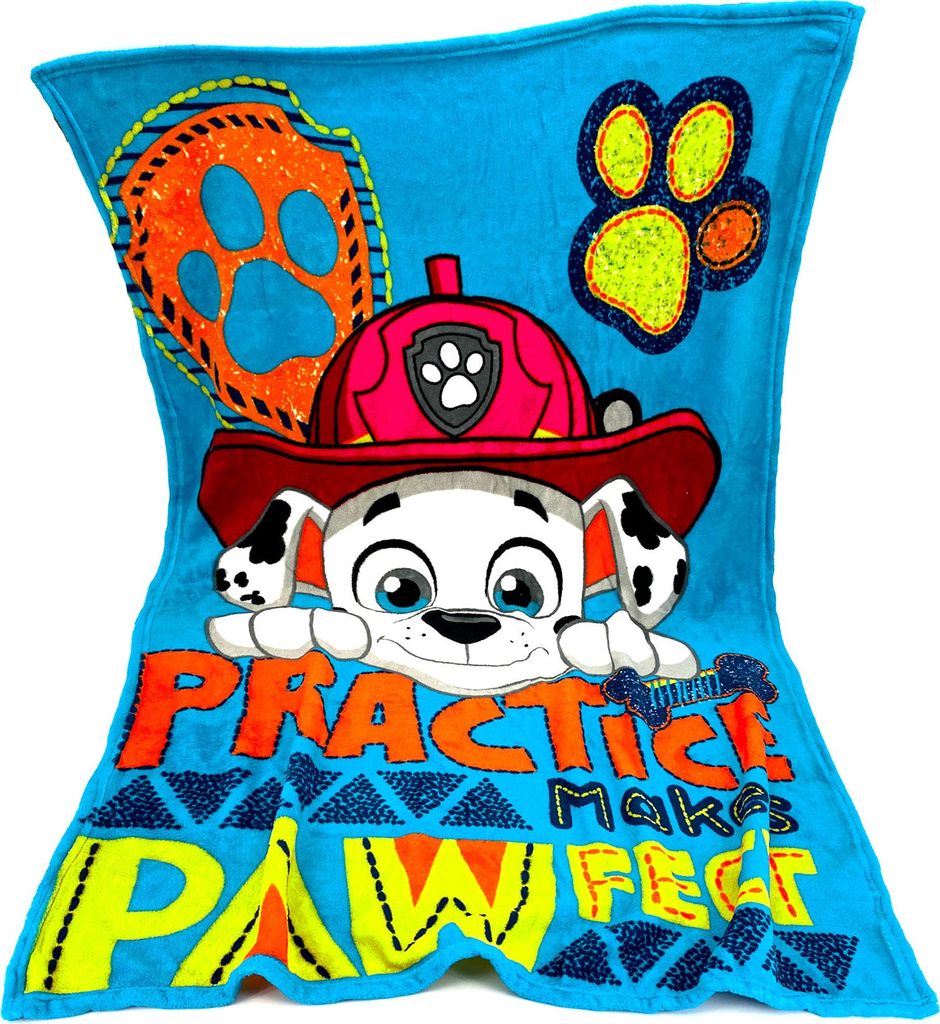 heimtexland ® Kuscheldecke super weiche Kinderdecke Paw Produktbild 