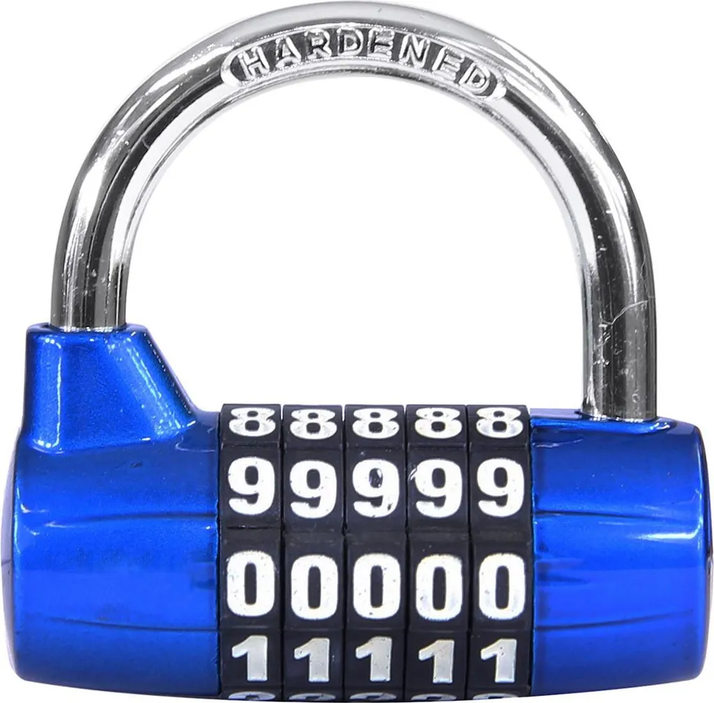Cadenas de vestiaire à code RV.25003.MOD - Serrure 5 molettes en acier trempé