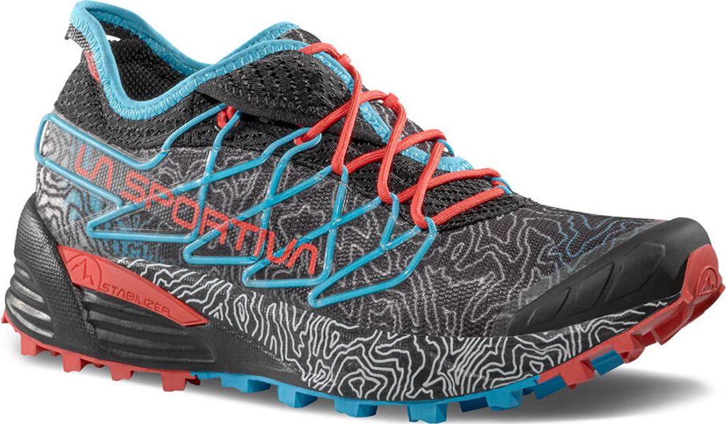 Mutant Woman, Mountain Running, Woman, Shoes, Low Cut, K00B02 Black/Malibu Blue, 38.5 - La Sportiva