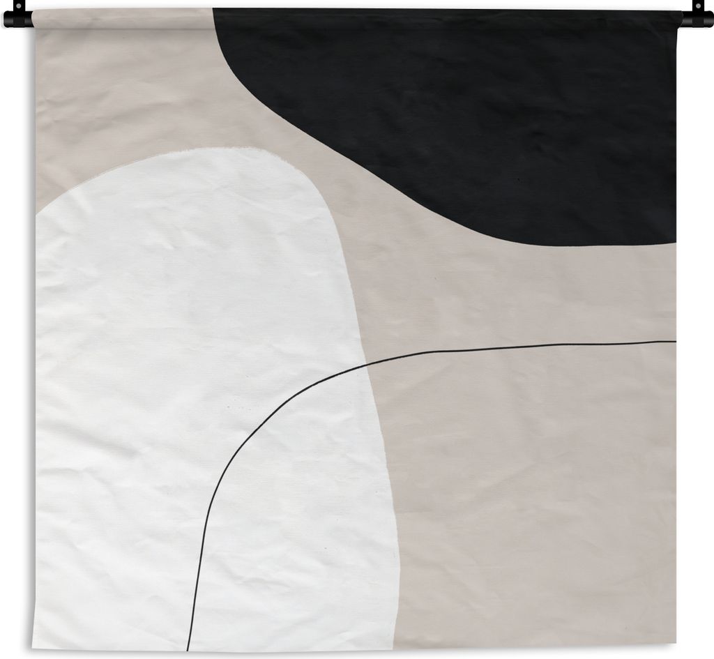 MuchoWow Wandteppich Wandbehang Formulare - Abstrakt - Gestaltung 90x90 cm Tapisserie Dekoration Wandtuch - Wandaufhänger