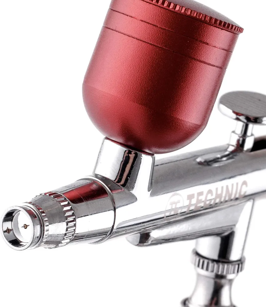 Aérographe avec buse rouge 0,4 mm et réservoir interchangeable 7cc - 5