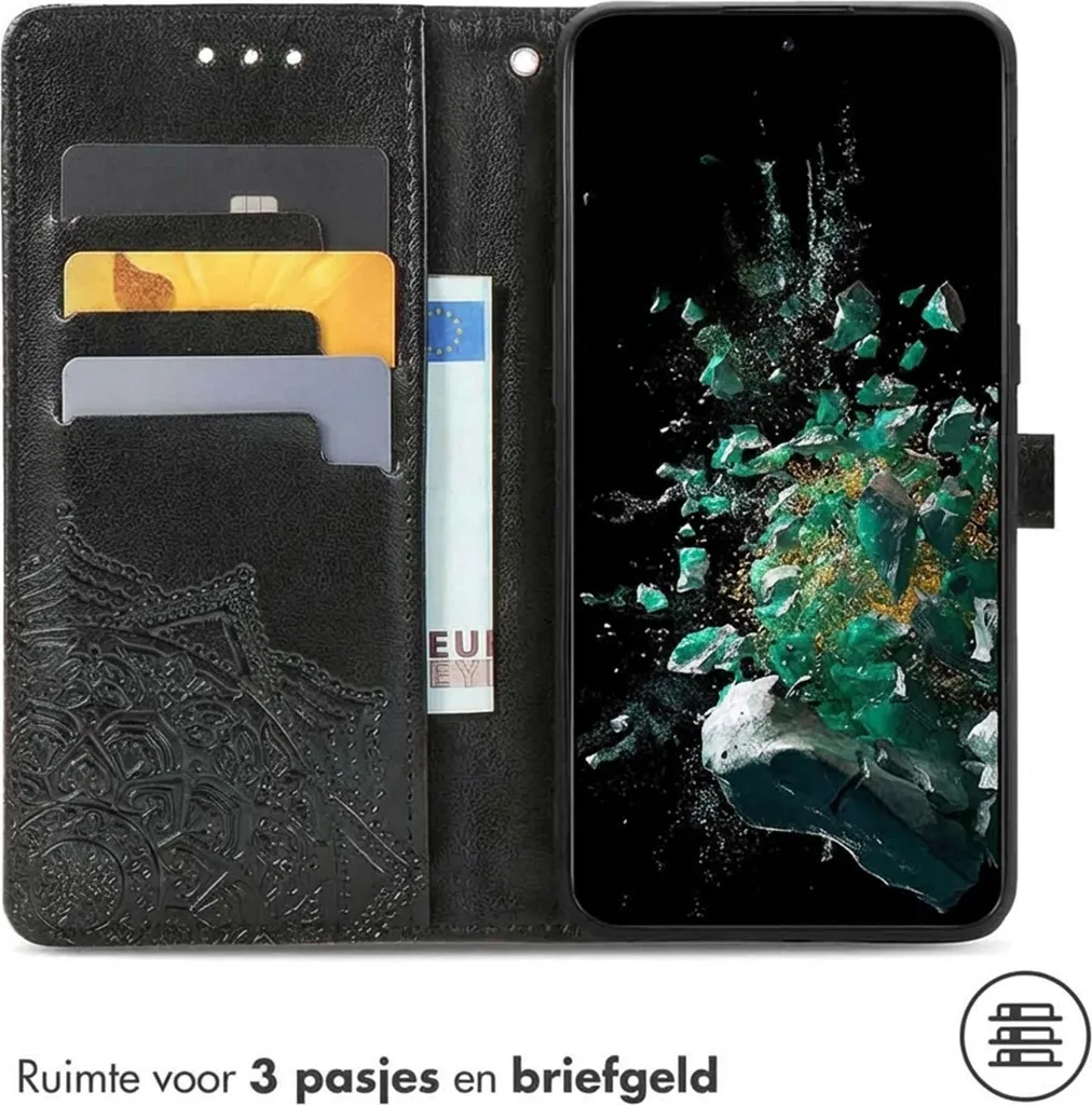 imoshion Custodia a libro Mandala OnePlus 10T - Nero - 8