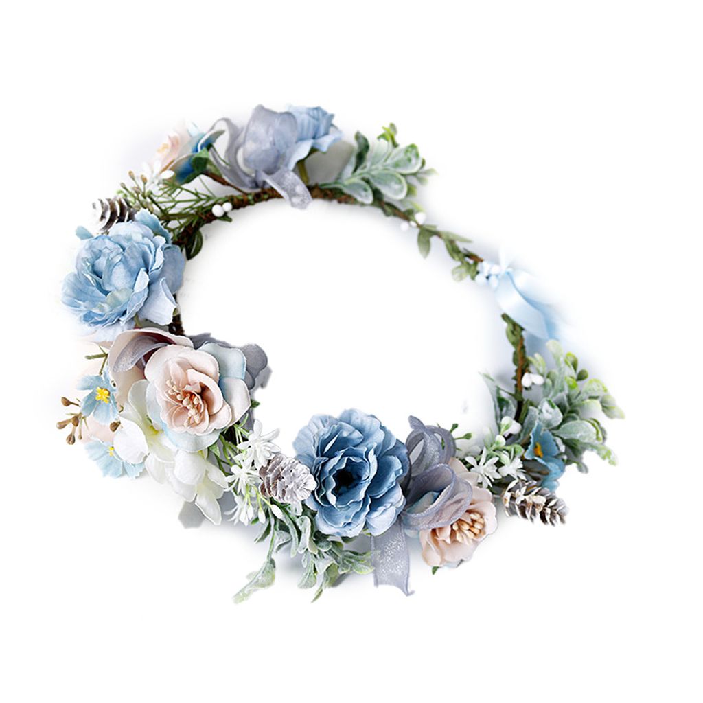 Blumenkranz Haare Haar Blumenkranz Künstliche Braut Produktbild 