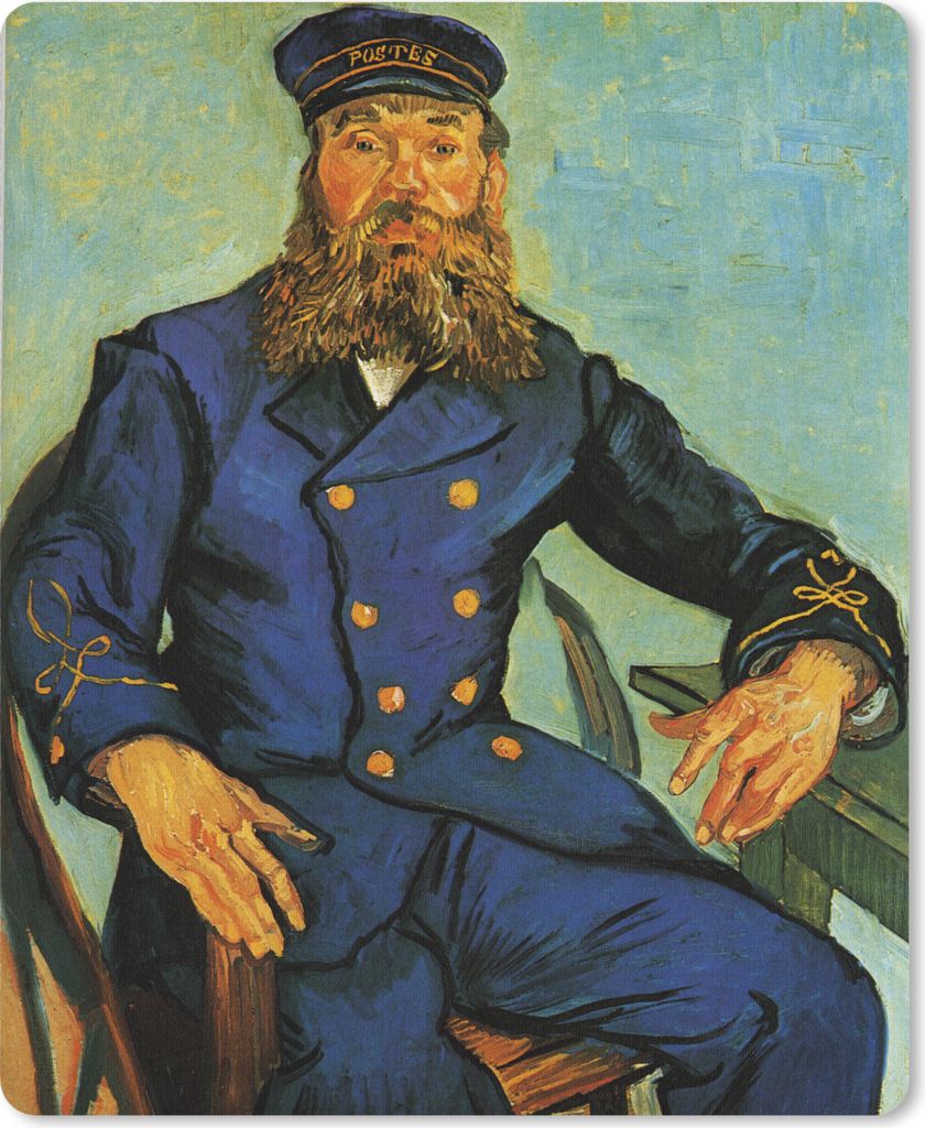 MuchoWow Mauspad Mousepad Porträt von Joseph Roulin - Vincent van Gogh 19x23 cm - Mousepads - Maus Mat - Pad - Mausunterlage - Mauspads - Spielen