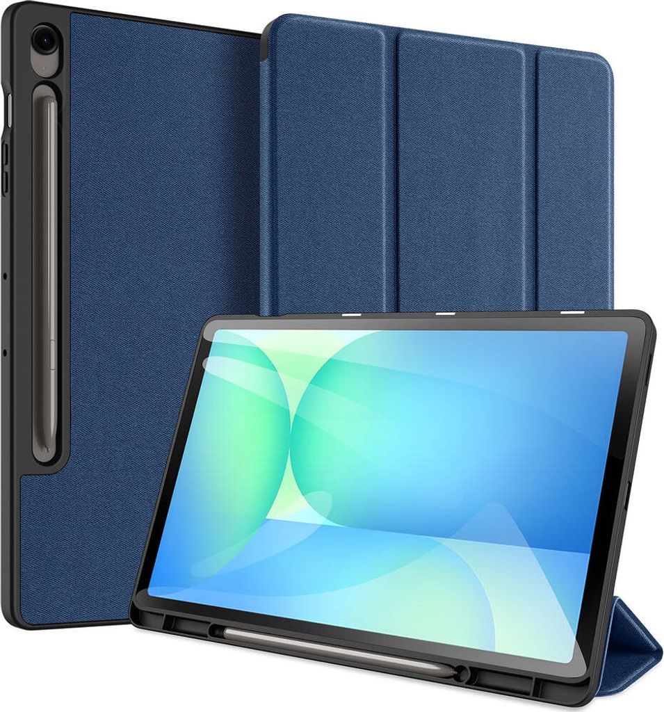 Hülle mit Klappe für Galaxy Tab S10 FE Plus, Dux Ducis Domo, Blau