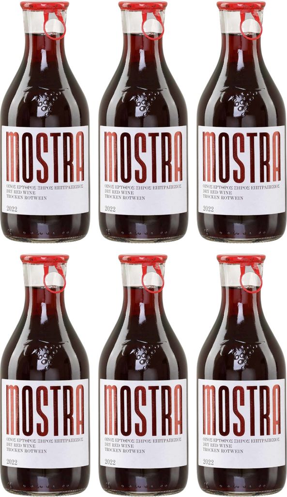 Mostra rot trocken 6x 0,5l | Weingut Tsililis | Rotwein aus Griechenland