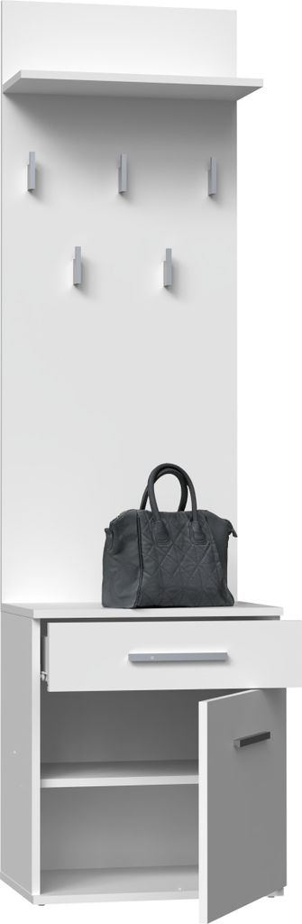 CDF Kleiderständer DUO | Farbe: weiß | Schuhschrank mit Produktbild 5