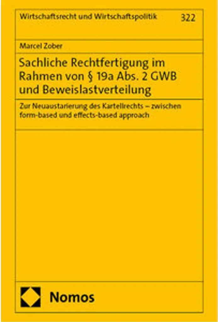 Analyse de l'article 19a GWB : preuve et justification de la défense