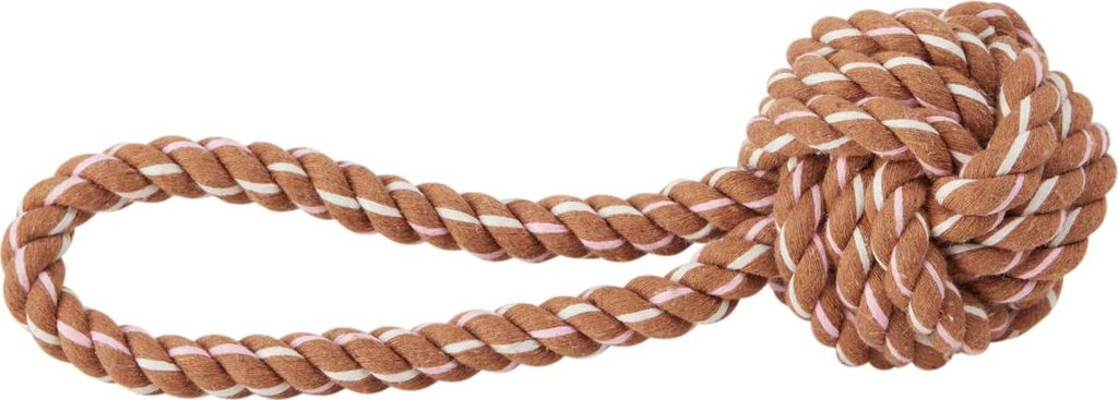OYOY ZOO Otto Rope Dog Toy Hundespielzeug Caramel Z60100 Seilspielzeug Zerrspielzeug Kauspielzeug aus Baumwolle
