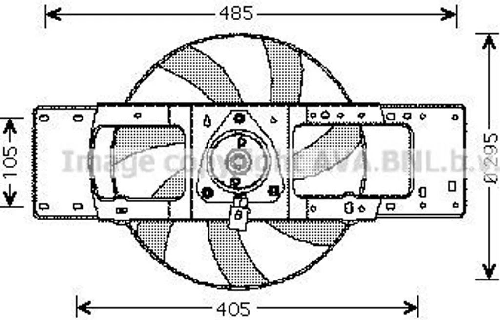 Ventilateur radiateur PRASCO RT7527 robuste et fiable pour Clio I 12V